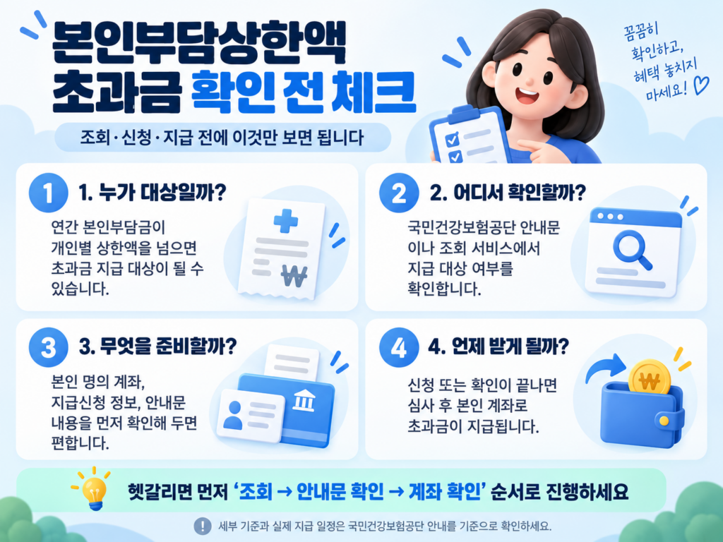 건강보험 환급금 대상 조회와 신청 지급 전 확인 순서