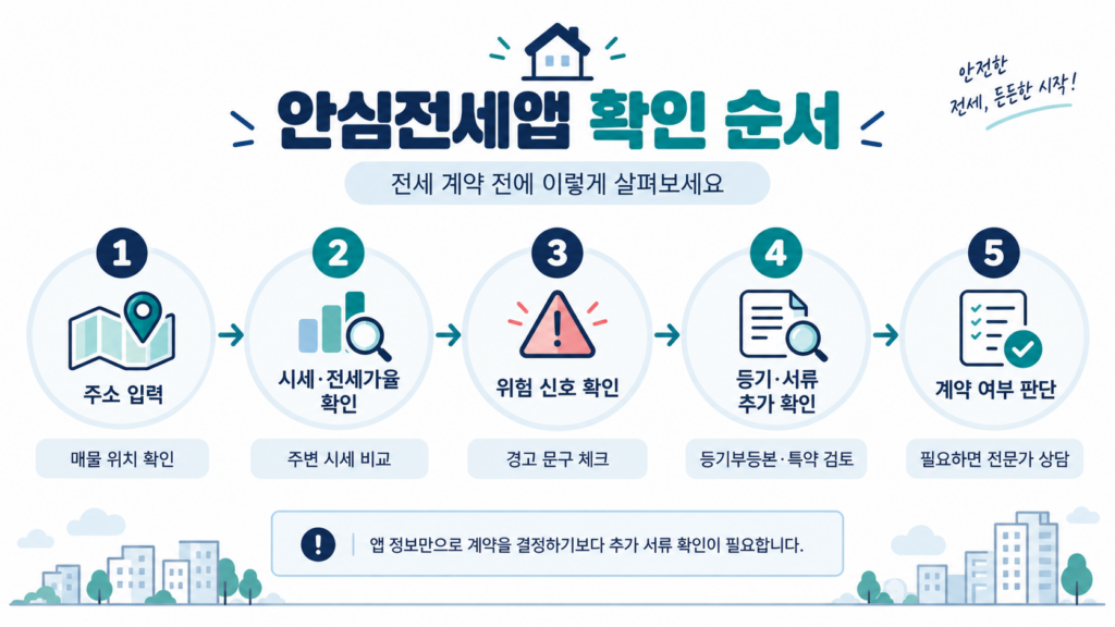 안심전세앱 위험신호 등기부등본 전세보증 교차확인
